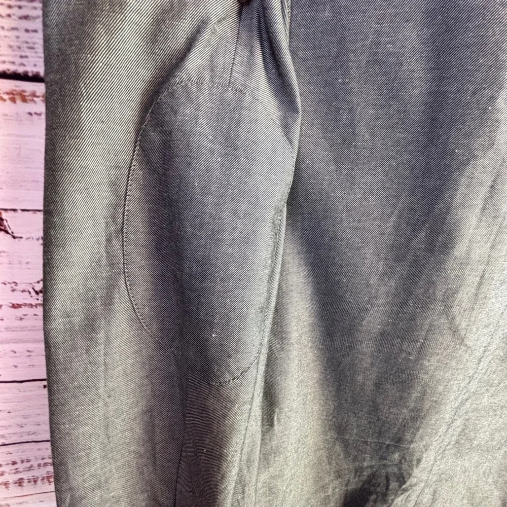 Modern Blazer MADE Cam Newton 42L Grey Cotton/Linen Sport Coat Minimalist Summer
